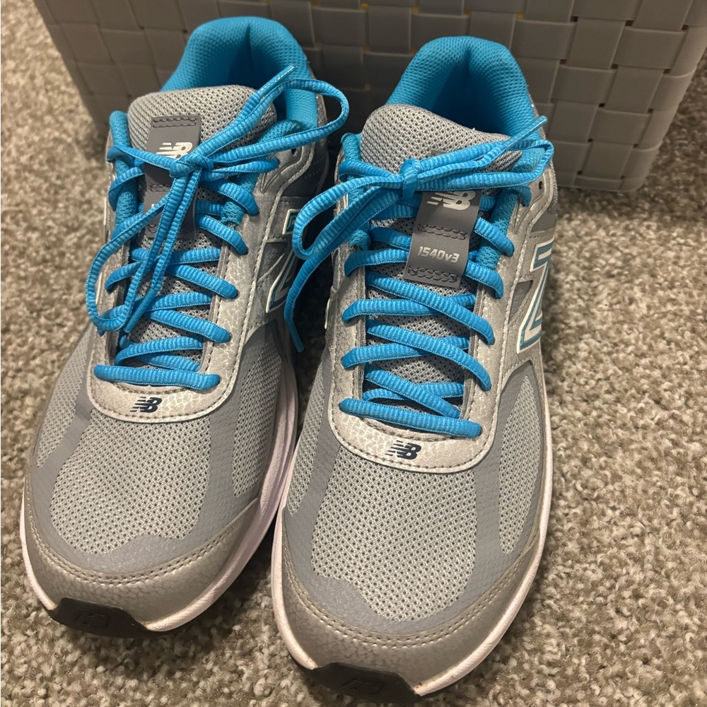 New Balance Gray and Teal Athletic Shoes